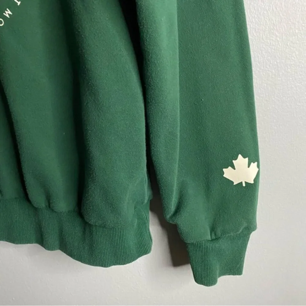 Monat Women's Green Graphic Print Crewneck Sweatshirt - Picture 8 of 9